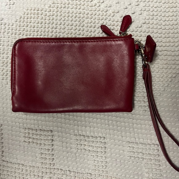 Red Coach Wallet - Picture 3 of 4